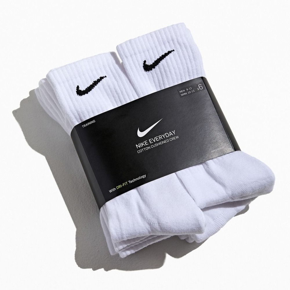 Nike Everyday  Socks White Large